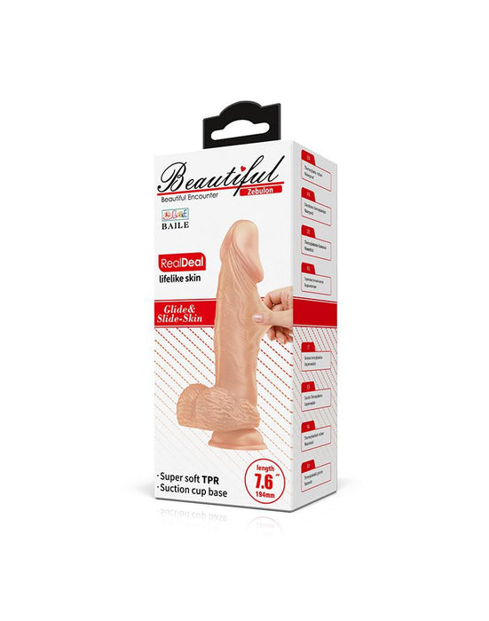 Pretty Love - Zebulon - Realistische Vibrerende Dildo - Lichte Huidskleur - Geeft Levensechte Ervaring-Laced-up.nl