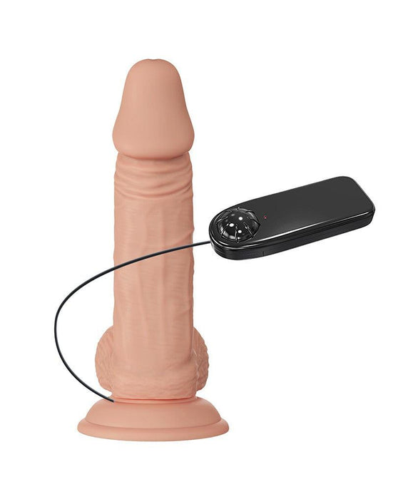 Pretty Love - Zebulon - Realistische Vibrerende Dildo - Lichte Huidskleur - Met afstandsbediening-Laced-up.nl
