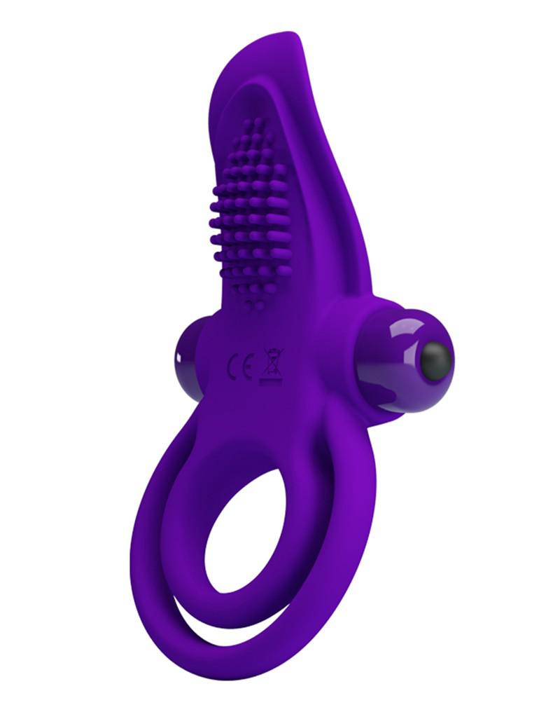 Pretty Love - Vibrerende Cockring Met clitoris tong Stimulator-Laced-up.nl