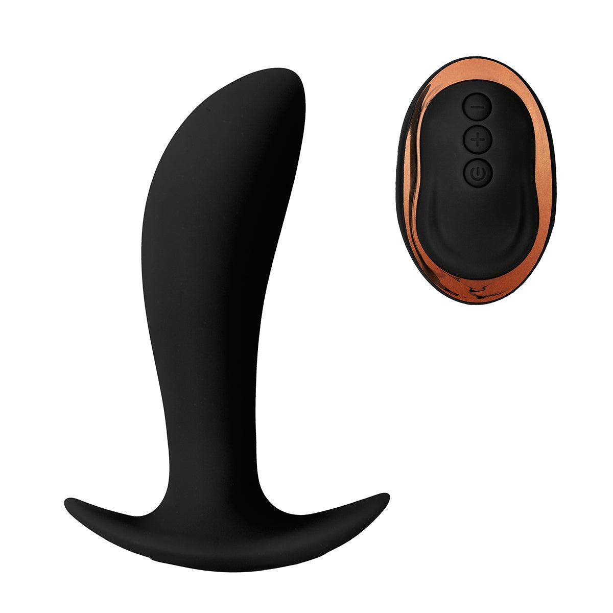 Prostaat Vibrator Met remote Control - Zwart-Erotiekvoordeel.nl