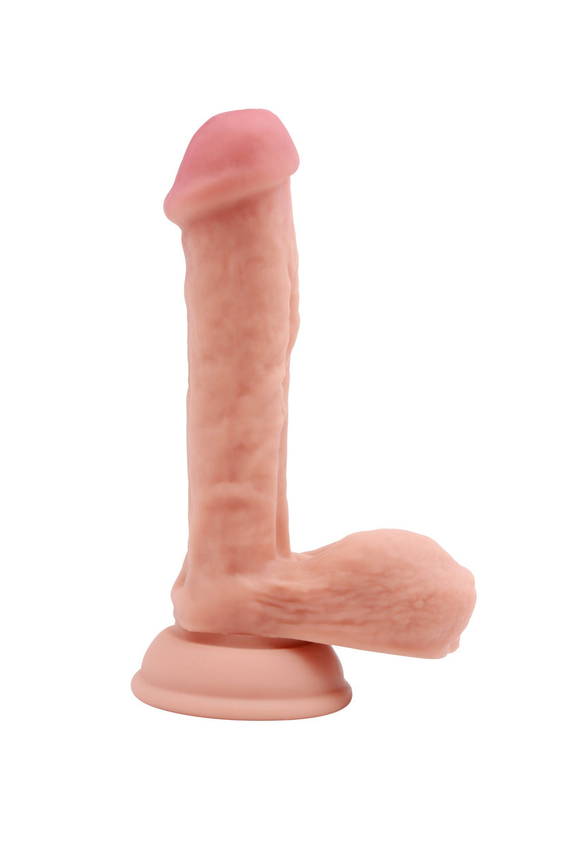 Pure Naturally - Alluring Fancier - Liquid Siliconen Dildo - Lichte Huidskleur-laced-up.nl