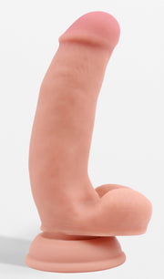 Pure Naturally - Pornographer - Liquid Siliconen Dildo - 17,6 x 4 cm - Lichte Huidskleur-laced-up.nl