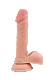 Pure Naturally - Undressed Debater - Liquid Siliconen Dildo - 19,2 x 3,6 cm - Lichte Huidskleur-laced-up.nl