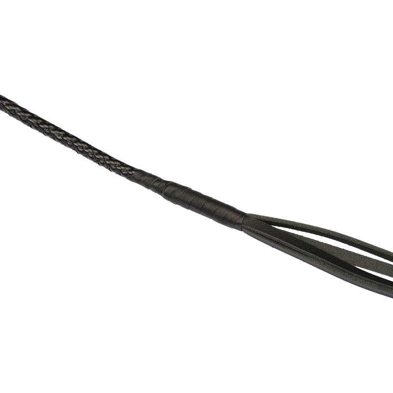 RISE - BDSM Zweep - Feather Single Tail - Zwart-Erotiekvoordeel.nl
