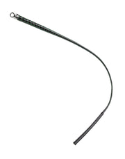 RISE - BDSM Zweep - Feather Slim Single Tail - Zwart/Groen-Erotiekvoordeel.nl