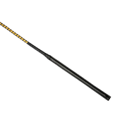 RISE - BDSM Zweep - Feather Wide Single Tail - Zwart/Goud-Erotiekvoordeel.nl