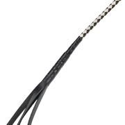 RISE - Japanse Bull Whip - 120 cm - Zwart/Wit-Erotiekvoordeel.nl