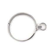 Kiotos - RVS Collar Solid Met Transparant Kristal voorzijde - Large - 13,5 cm-Laced-up.nl