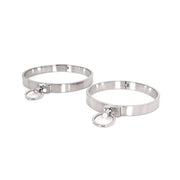 Kiotos - RVS Collar Solid Met Transparant Kristal voorzijde - Large - 13,5 cm-Laced-up.nl