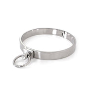 Kiotos - RVS Collar Solid Met Transparant Kristal voorzijde - Large - 13,5 cm-Laced-up.nl