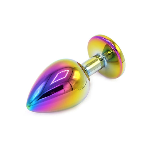 Kiotos - Rainbow Buttplug Aluminium Met Siersteen-Laced-up.nl