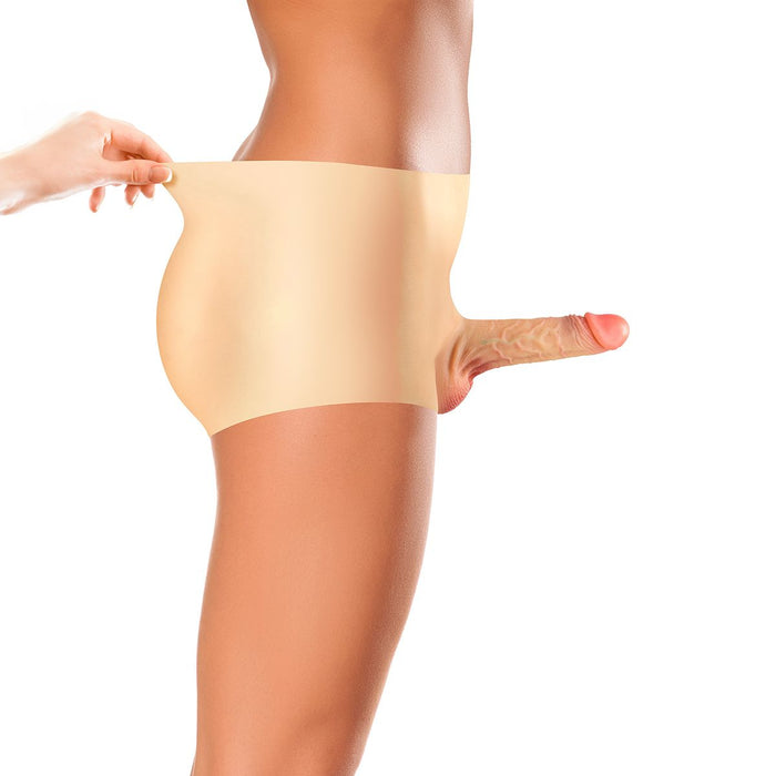 Real Body - Bodysuit - Female to Male - Mannelijk Onderlichaam met Holle Penis - Verkrijgbaar in 2 maten-Laced-up.nl