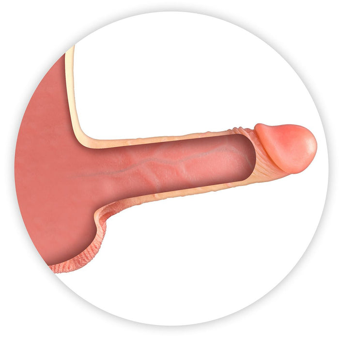 Real Body - Bodysuit - Female to Male - Mannelijk Onderlichaam met Holle Penis - Verkrijgbaar in 2 maten-Laced-up.nl