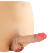 Real Body - Bodysuit - Female to Male - Mannelijk Onderlichaam met Holle Penis - Verkrijgbaar in 2 maten-Laced-up.nl