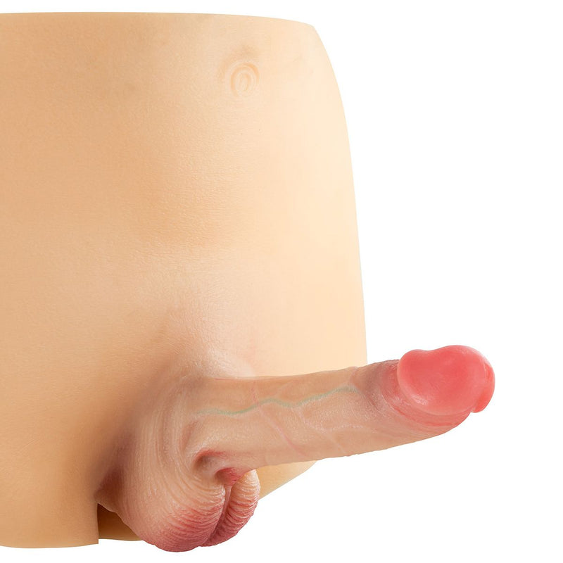 Real Body - Bodysuit - Female to Male - Male Lower Body with Massive Penis - Available in 2 sizes-Laced-up.nl