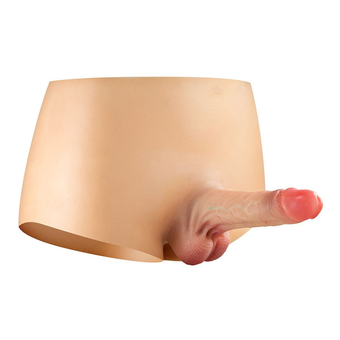 Real Body - Bodysuit - Female to Male - Mannelijk Onderlichaam met Massieve Penis - Verkrijgbaar in 2 maten-Laced-up.nl