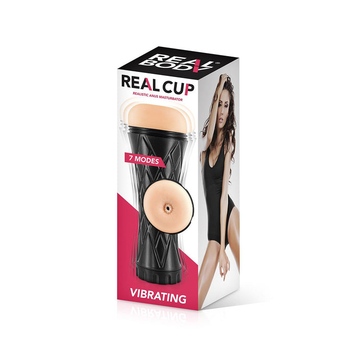 Real Body - Real Cup - Vibrerende Masturbator Cup - Anus - 7 standen-Laced-up.nl