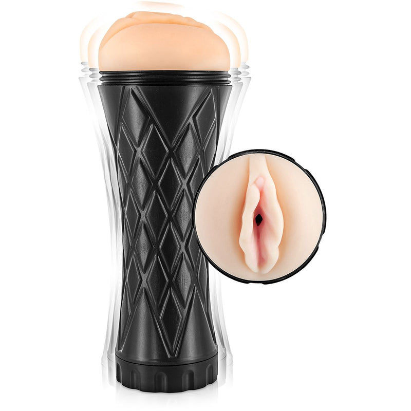 Real Body - Real Cup - Vibrerende Masturbator Cup - Vagina - 7 standen-Laced-up.nl