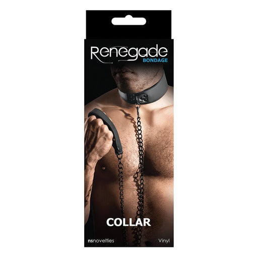 Renegade - Bondage - Collar - PVC - Zwart-Erotiekvoordeel.nl
