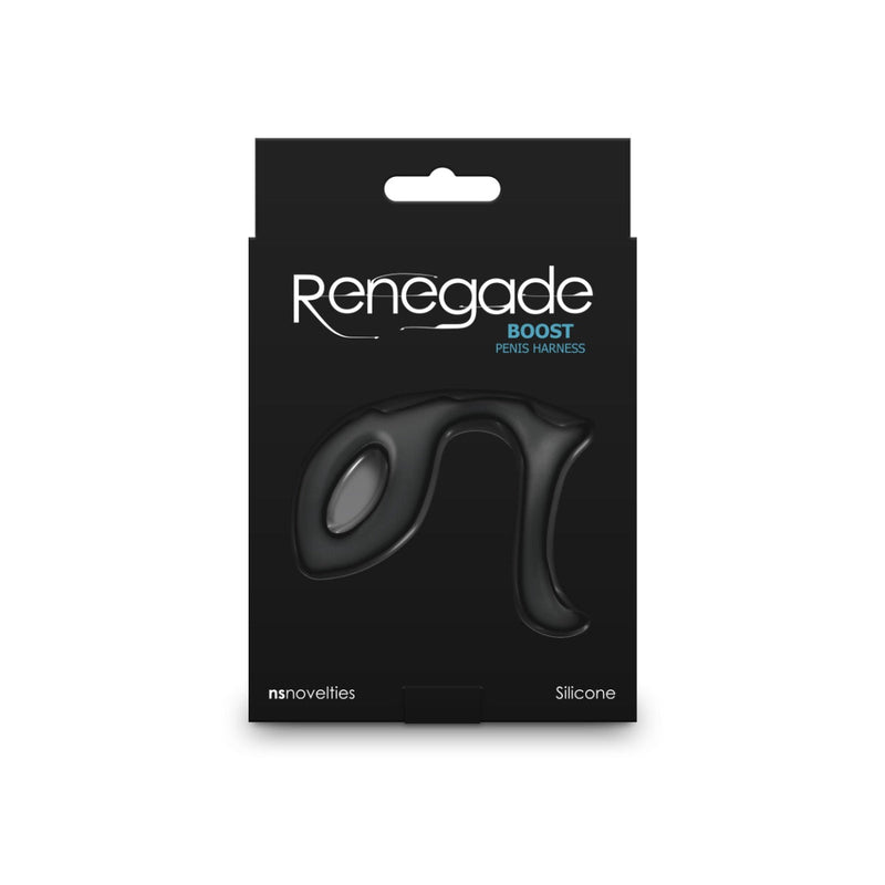Renegade - Boost Penis Harness - Zwart-Erotiekvoordeel.nl