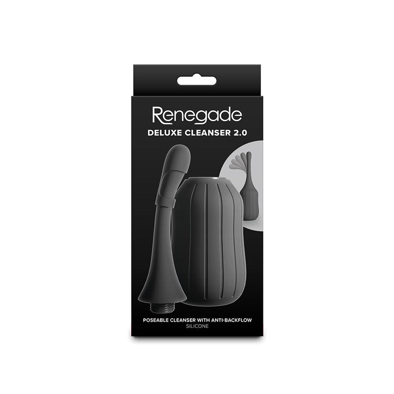 Renegade - Deluxe Cleanser 2.0 - Anaal Douche - Zwart-Erotiekvoordeel.nl