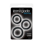 Renegade - Diversity Rings - Rekbare Cockringen Set - Zwart-laced-up.nl