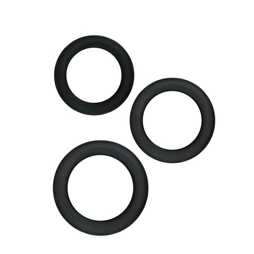 Renegade - Diversity Rings - Rekbare Cockringen Set - Zwart-Erotiekvoordeel.nl