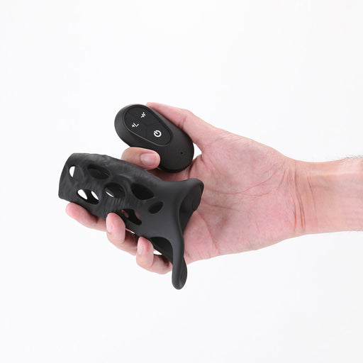 Renegade - Edge - Vibrerende Penis Sleeve met Afstandsbediening - Zwart-Erotiekvoordeel.nl