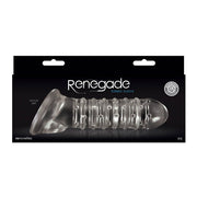Renegade - Geribbelde Penis Sleeve - Transparant-laced-up.nl