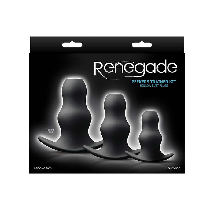 Renegade - Peeker Kit - Buttplug Set - Zwart-laced-up.nl