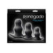 Renegade - Peeker Kit - Buttplug Set - Zwart-laced-up.nl