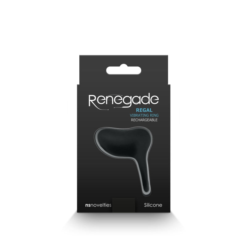 Renegade - Regal Vibrerende Siliconen Ring - Zwart-Erotiekvoordeel.nl