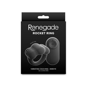 Renegade - Rocket - Vibrerende Cockring met Afstandsbediening - Zwart-Erotiekvoordeel.nl