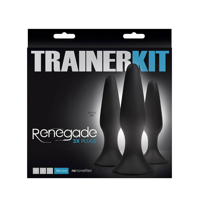 Renegade - Sliders - Buttplug Trainer Kit - Zwart-laced-up.nl