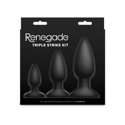 Renegade - Triple Strike - Analplug-Set - Schwarz - Laced-up.nl