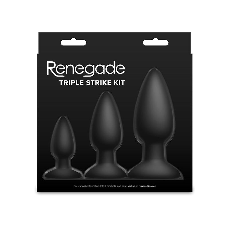 Renegade - Triple Strike - Analplug-Set - Schwarz - Laced-up.nl