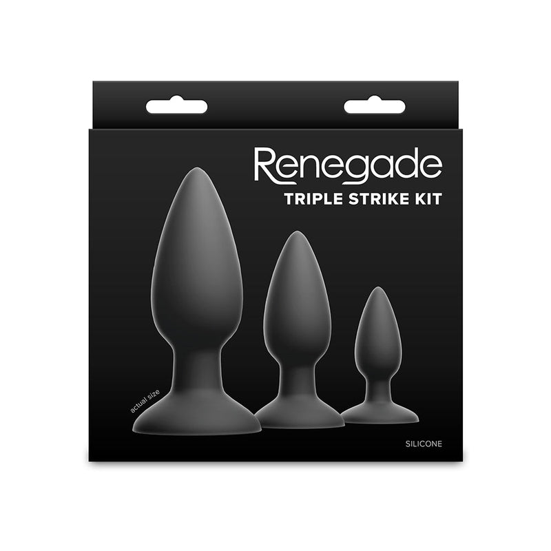 Renegade - Triple Strike - Analplug-Set - Schwarz-Laced-up.nl