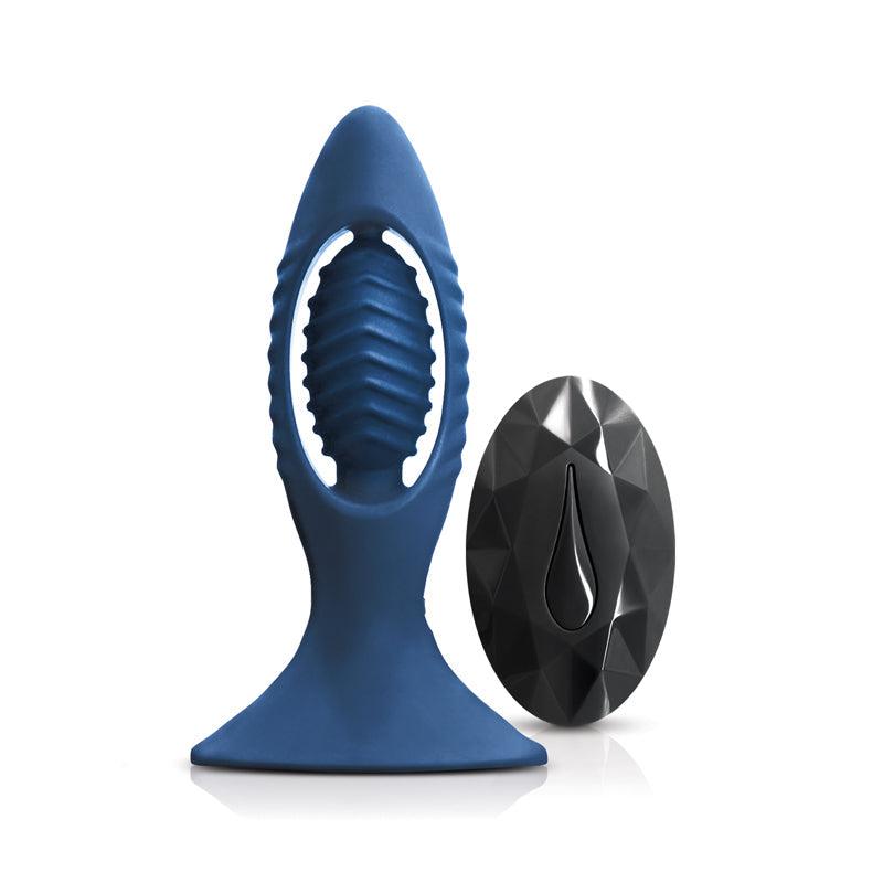 Renegade - V2 - Vibrerende Buttplug - Blauw-laced-up.nl