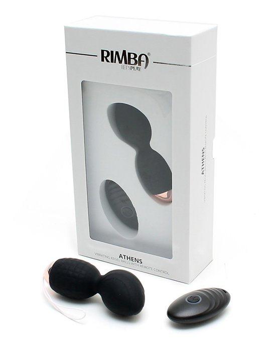 Rimba - Athens - Vibrerende Eitjes Met remote Control - Zwart-Laced-up.nl