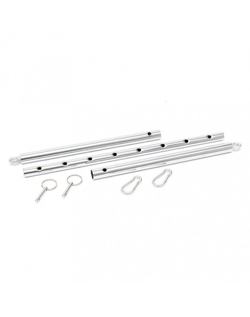Rimba - Adjustable BDSM Spreader Bar with 2 Rings and Carabiner Clips - Laced-up.nl