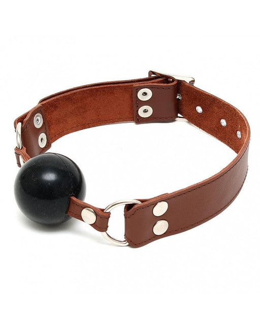 Rimba - Ball Gag Leer - Bruin-Erotiekvoordeel.nl