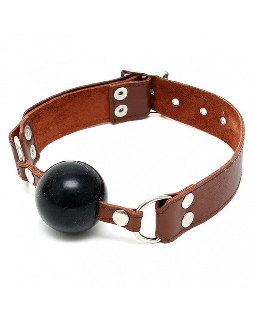 Rimba - Ball Gag Leer - Bruin-Erotiekvoordeel.nl