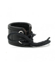 Rimba - Hodenspreizer aus Leder mit Schnürung - 3 cm hoch - Laced-up.nl