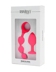 Rimba - Barcelona - Anaal Set Met Buttplug En Anaal kralen - Roze-Laced-up.nl
