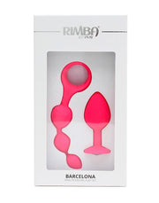 Rimba - Barcelona - Anaal Set Met Buttplug En Anaal kralen - Roze-Laced-up.nl