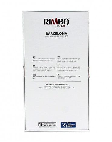 Rimba - Barcelona - Anaal Set Met Buttplug En Anaal kralen - Zwart-Laced-up.nl