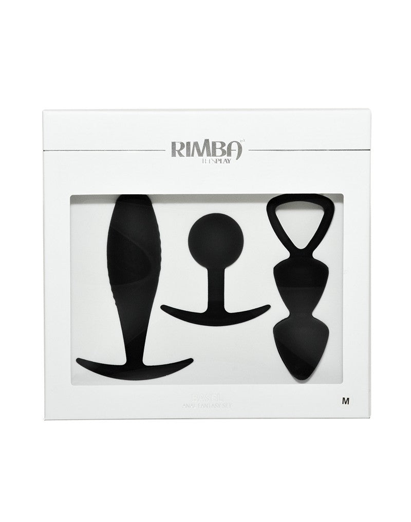 Rimba - Basel - Buttplug Set Van 3 - Zwart-Laced-up.nl