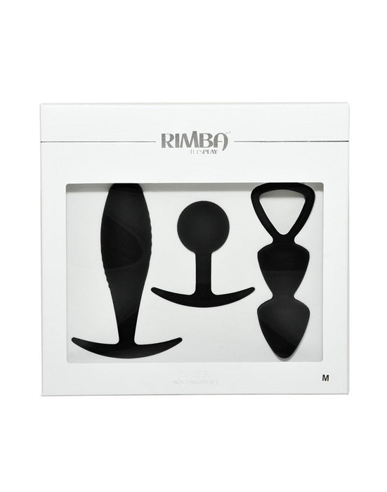 Rimba - Basel - Buttplug Set Van 3 - Zwart-Laced-up.nl