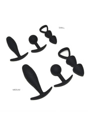 Rimba - Basel - Buttplug Set Van 3 - Zwart-Laced-up.nl
