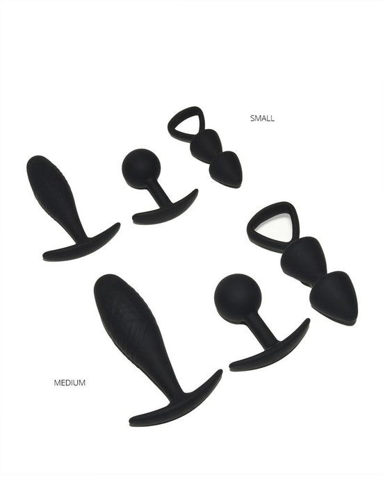 Rimba - Basel - Buttplug Set Van 3 - Zwart-Laced-up.nl